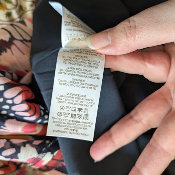 Boden Pink and Yellow A-Line Skirt - Picture 10 of 10